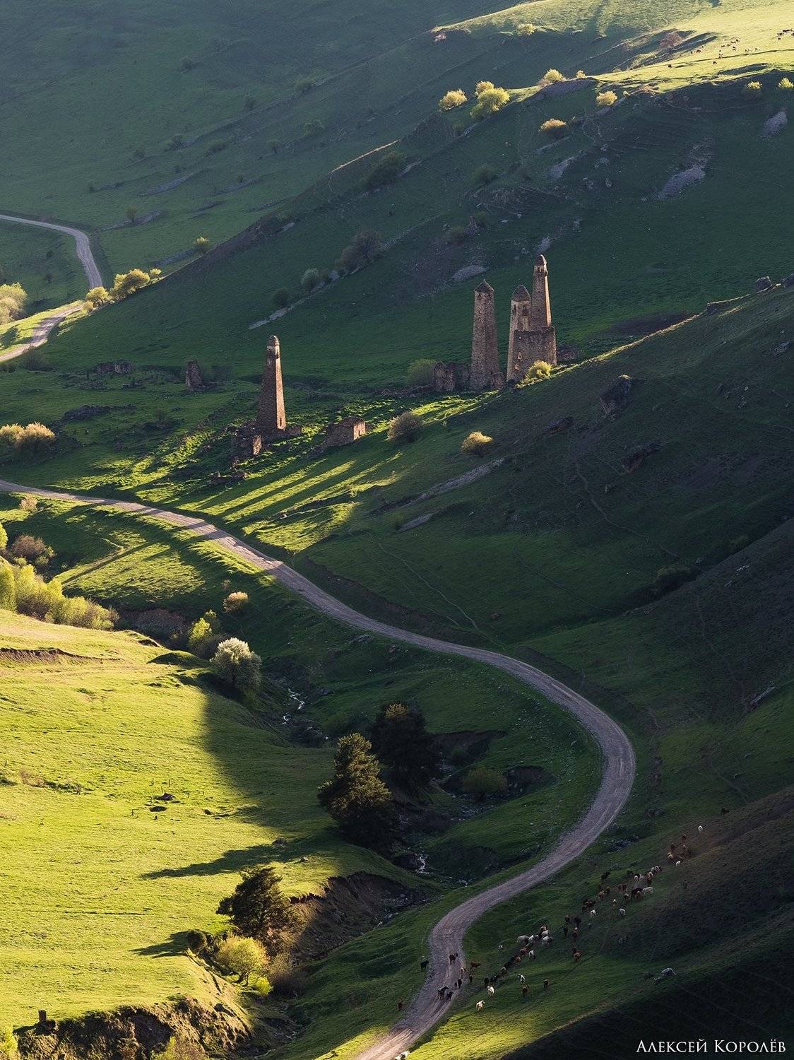 россия, кавказ, ингушетия, горы, природа, пейзаж, архитектура, весна, russia, caucasus, ingushetia, mountains, nature, landscape, architecture, spring, Алексей Королёв