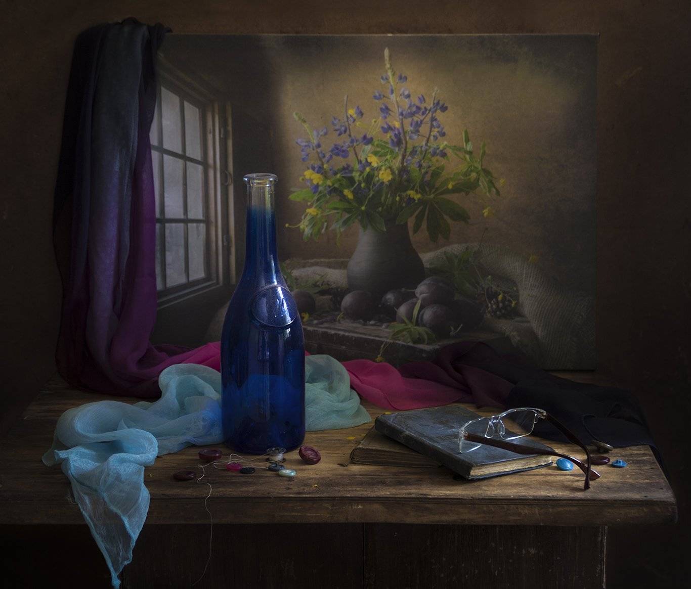 натюрморт,моё любимое окно, Елена Рубинская