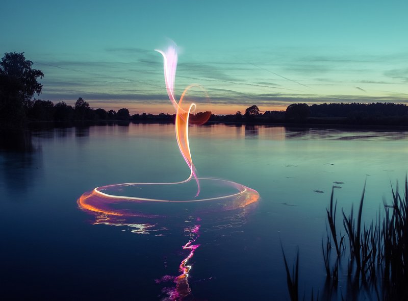 lightpainting, lightart, longexposure, nightphotography, light, night, lightblade Gentle shoots of light. фото превью