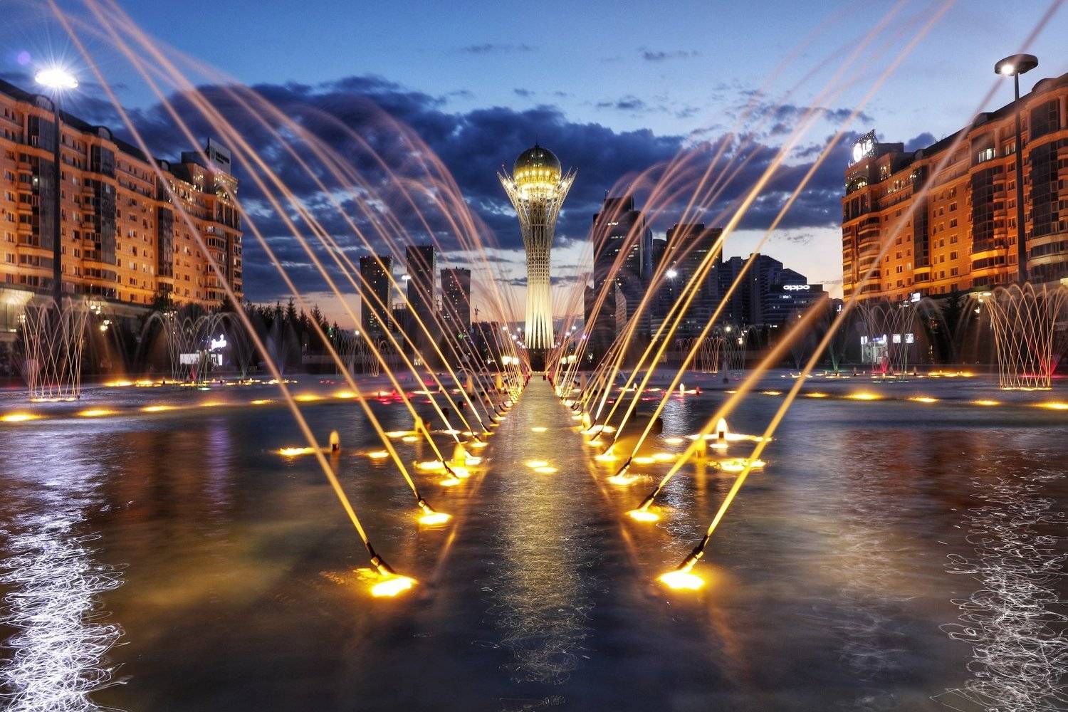 астана, нурсултан, байтерек, поющие фонтаны, Игорь Олейник