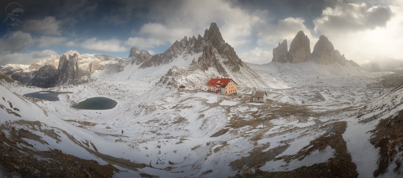 пейзаж, природа, горы, италия, доломиты Tre Cime di Lavaredo фото превью