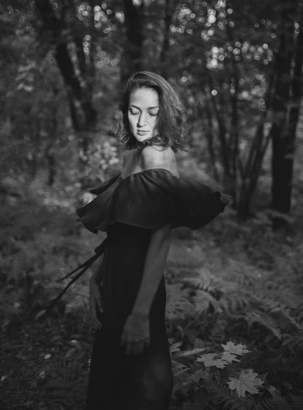 :чб, :портрет, :лес, :девушка: Светлана фото превью