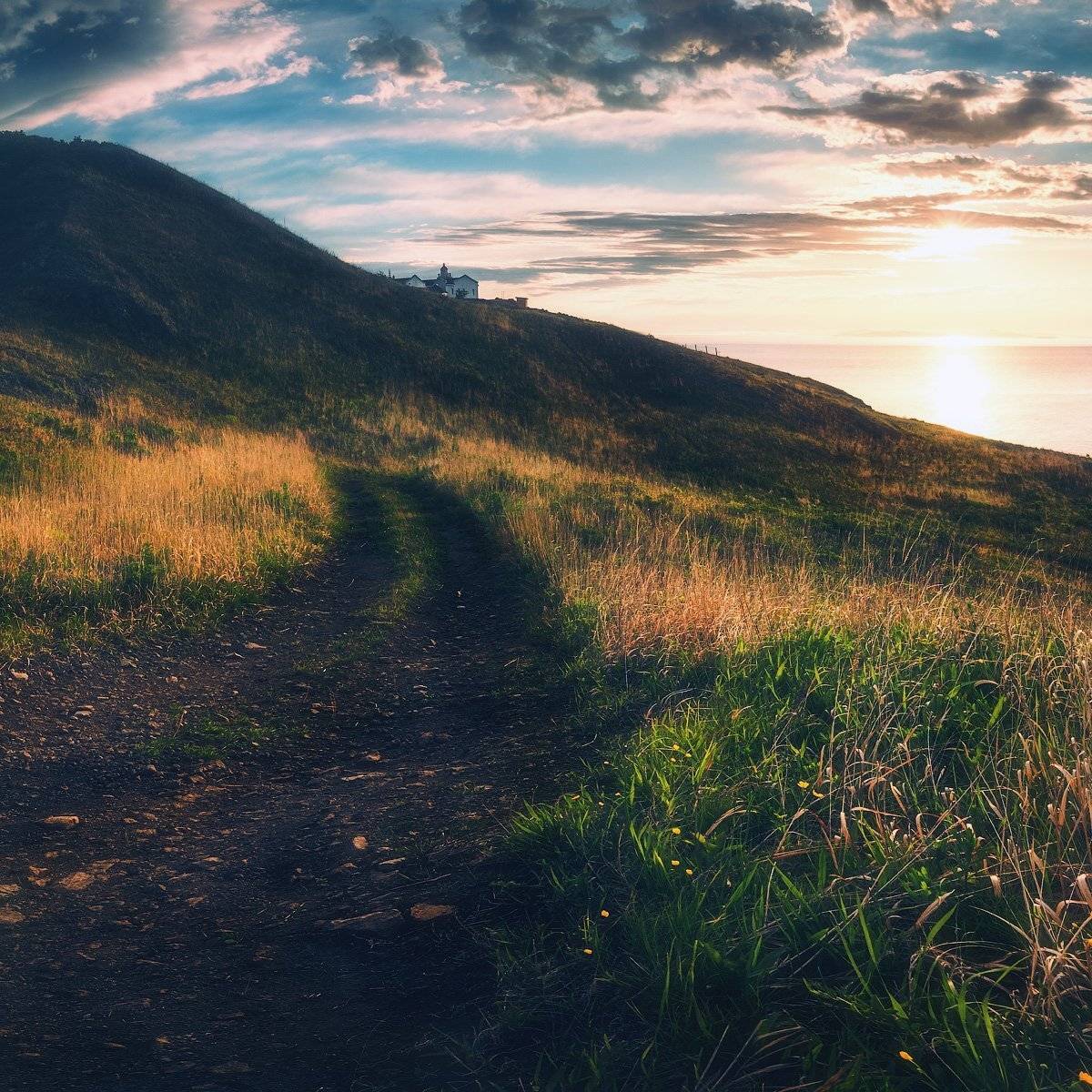 утро, море, маяк, Андрей Кровлин