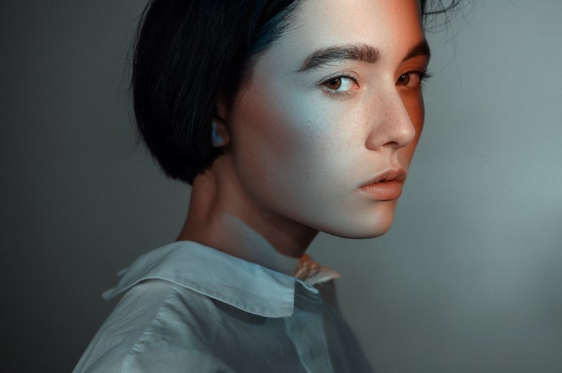 портрет. portrait, color, girl, studio Bozhena фото превью