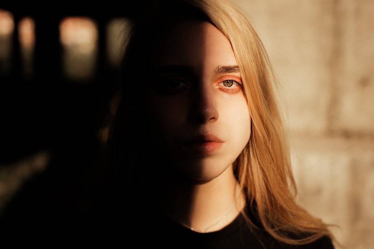 фото, портрет, девушка, тень, свет, Илья Немков
