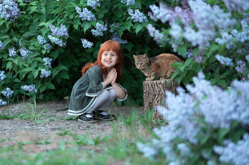 девочка,  детская и семейная фотосессия, детский и семейный фотограф, радость, восторг, счастье,кот, малышка, девочка, фотосессия, маленькие дети, детское фото, детский фотограф, детский и семейный фотограф, детское фото, детская фотосессия, восторг Кот и рыжик фото превью