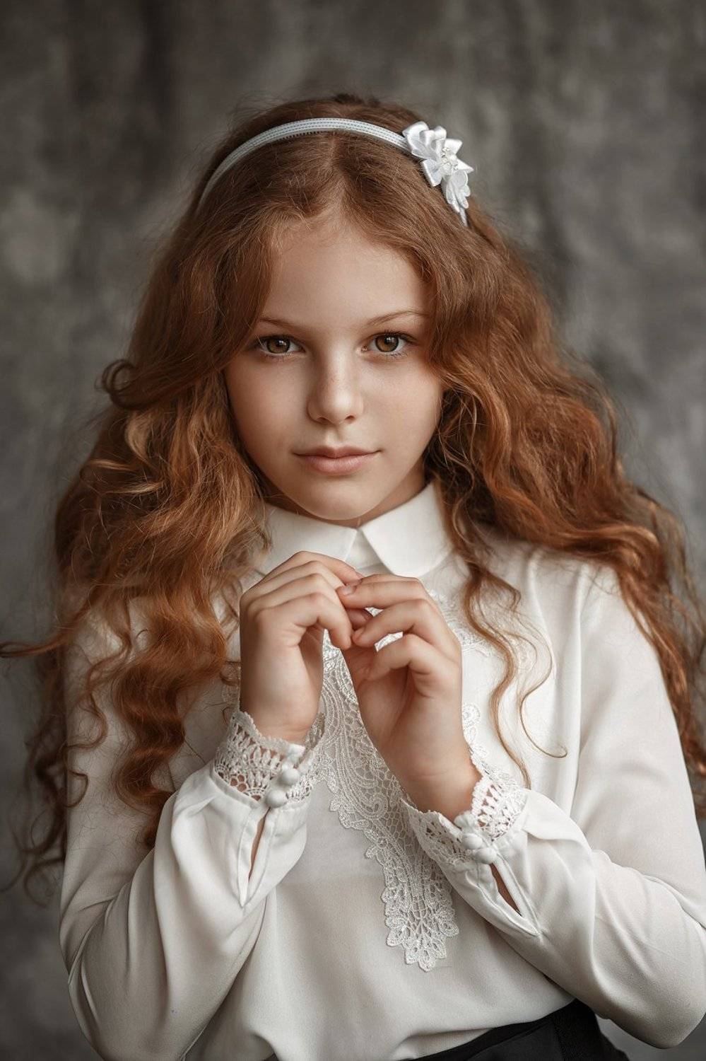 Портрет, девочка, кудряшка, Надежда Бочарникова