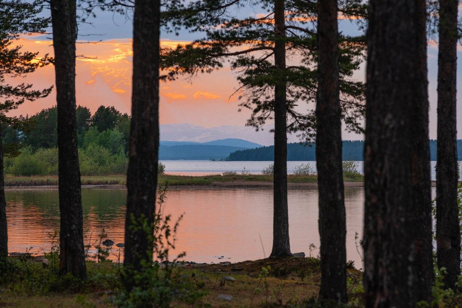 имандра, хибины, лето, кольский, заполярье, север, ночь, полярный день,, Роман Горячий