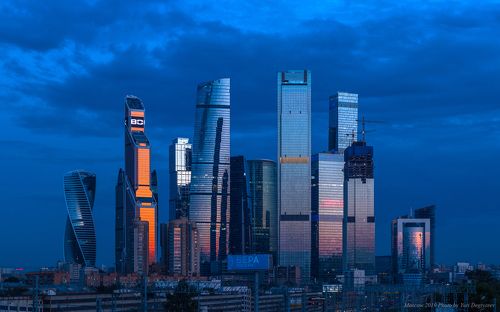 Высотки Москва-Сити.