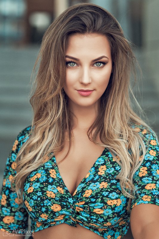portrait women eyes blonde women by wpixel (More Than Beauty) фото превью