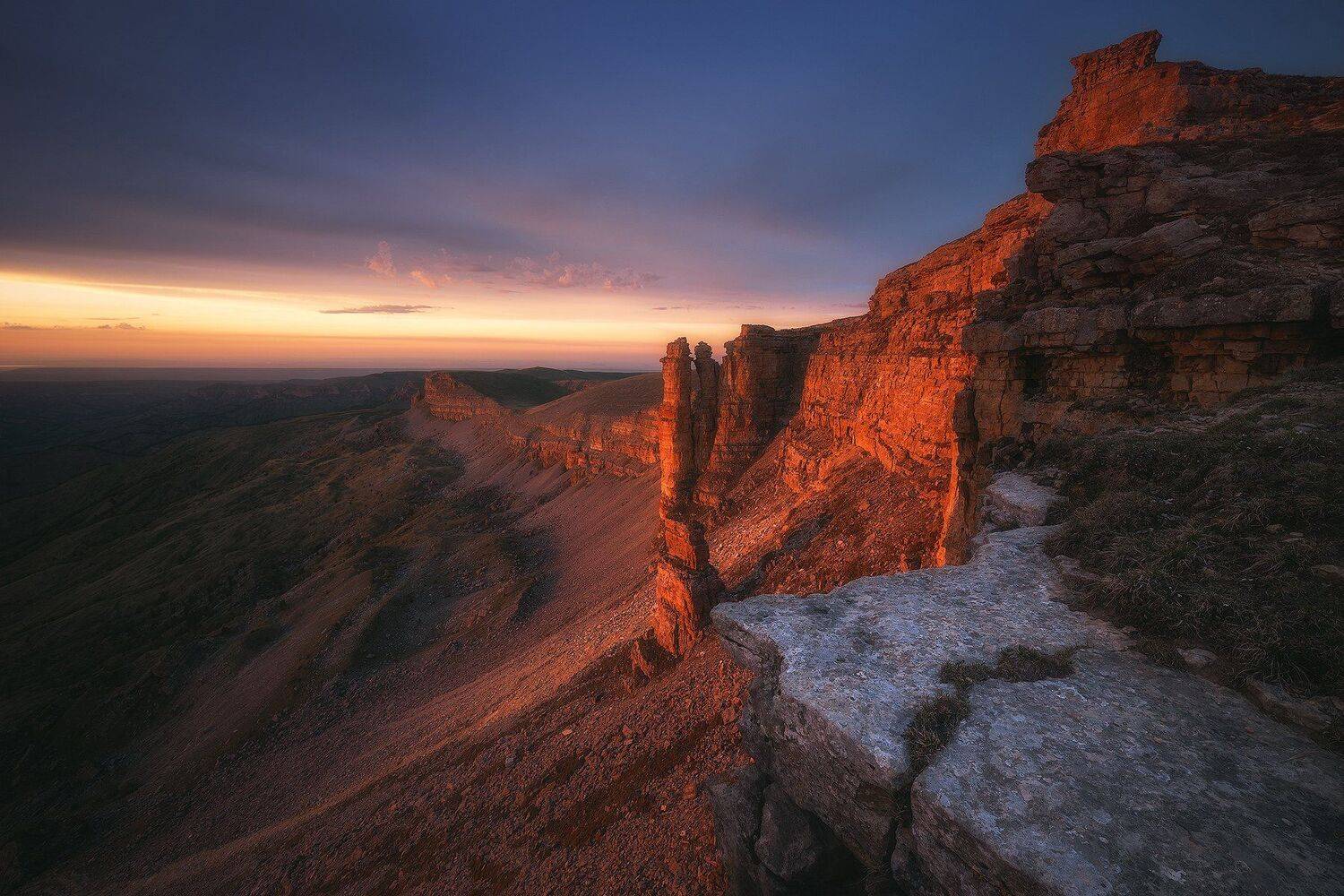 бермамыт, карачаево-черкессия, горы, пейзаж, закат, Tania Leschinskaya