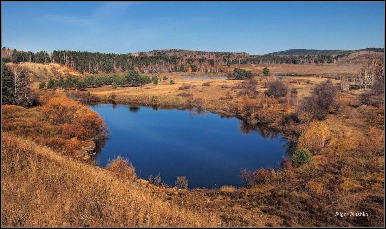 бурятия, озеро, осень, капелька, Игорь Глушко