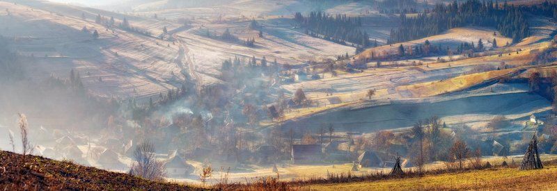 карпаты, осень ...Карпатское утро... фото превью