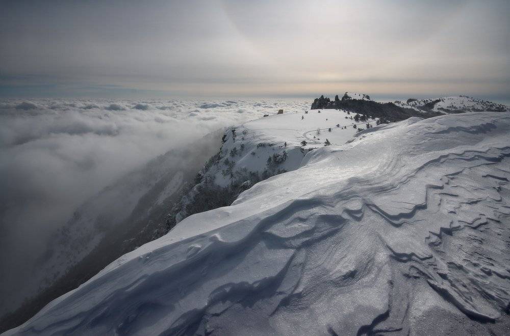 ай-петри, зима, крым, облака, снег, февраль, Петриченко Валерий
