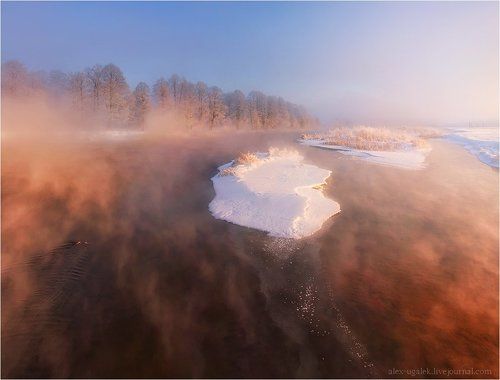 В лучах утреннего солнца