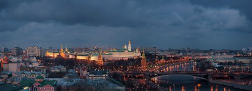Хмурая Москва.