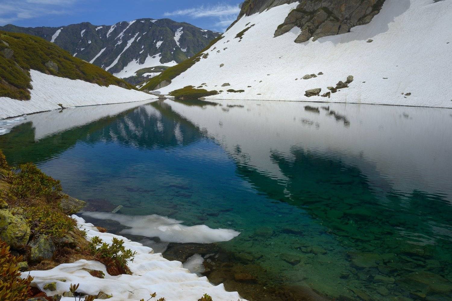 горы весна кавказ дукка озеро, Александр Жарников
