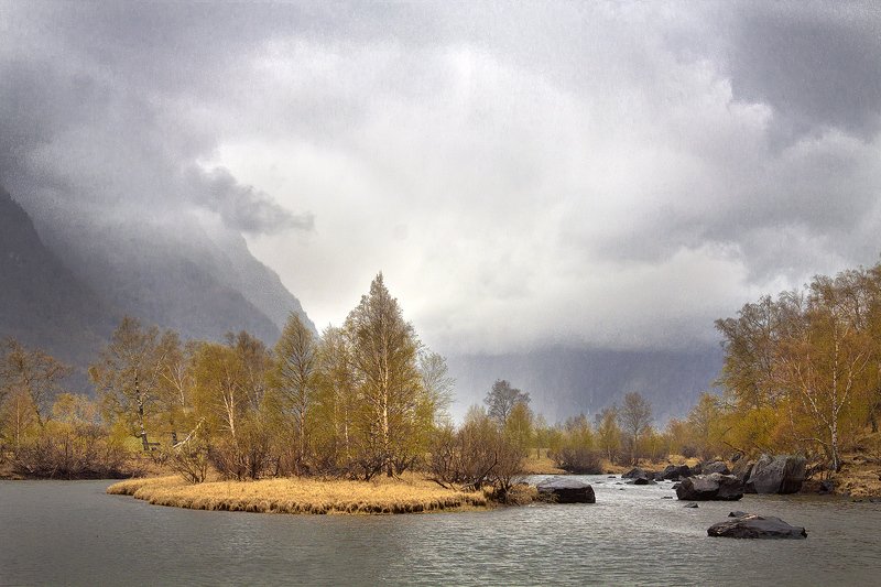 алтай, ледник актру, актру, алтайский край, долина, весна,осень, лиственницы, ледник,ледники Весна на Алтае! фото превью