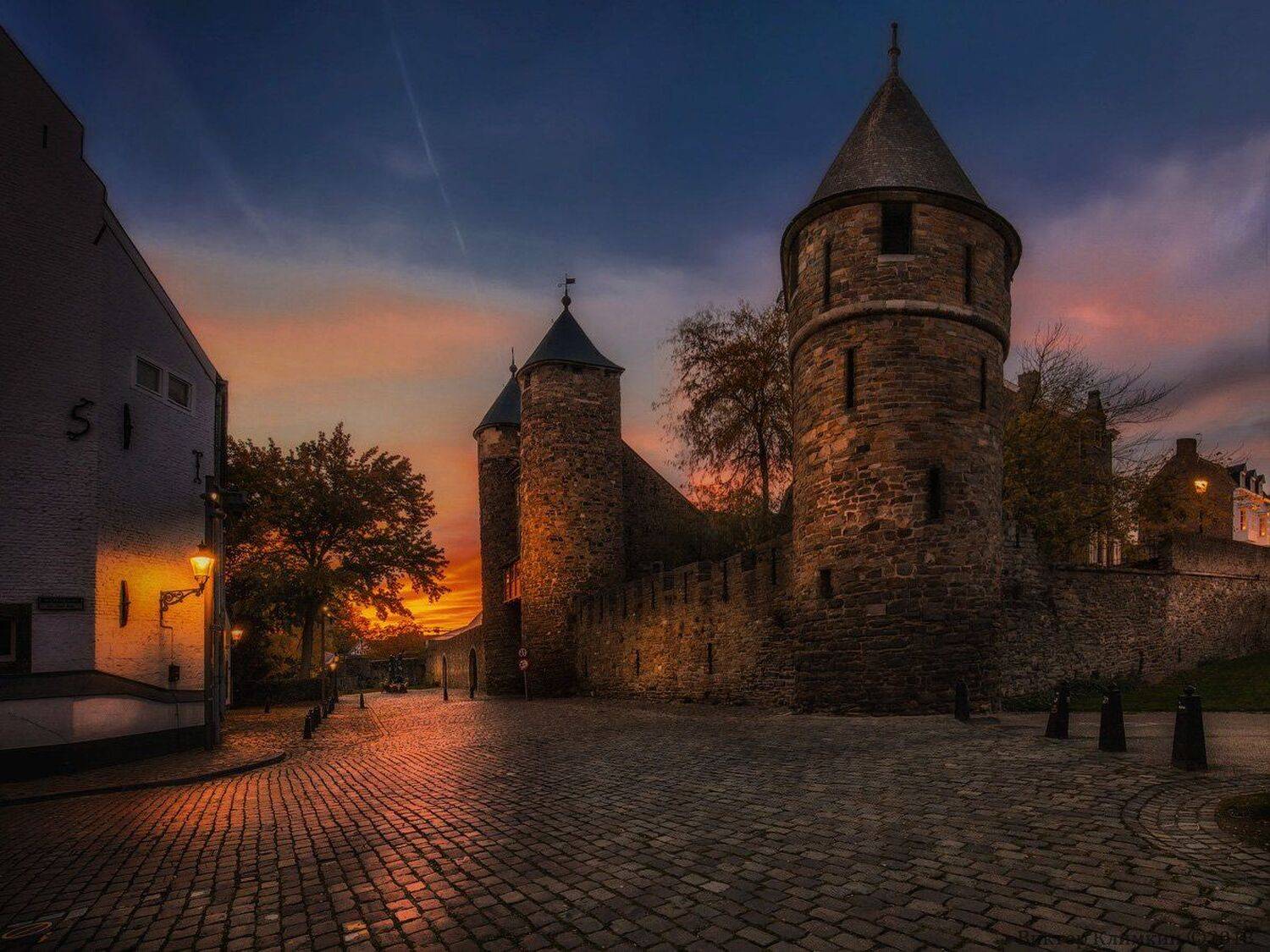 helpoort, maastricht, holland, голландия, маастрихт, вечер, ворота, Виктор Климкин