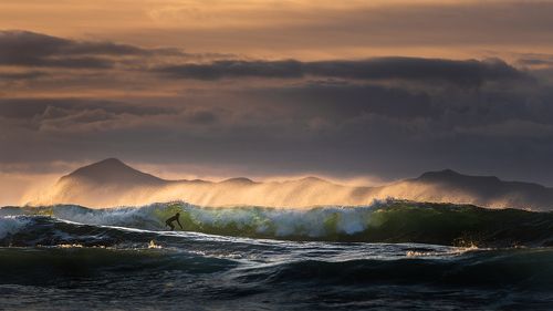 Under the wave