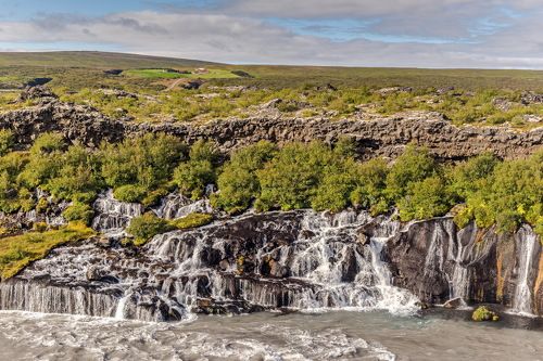 One of islandic waterfalls