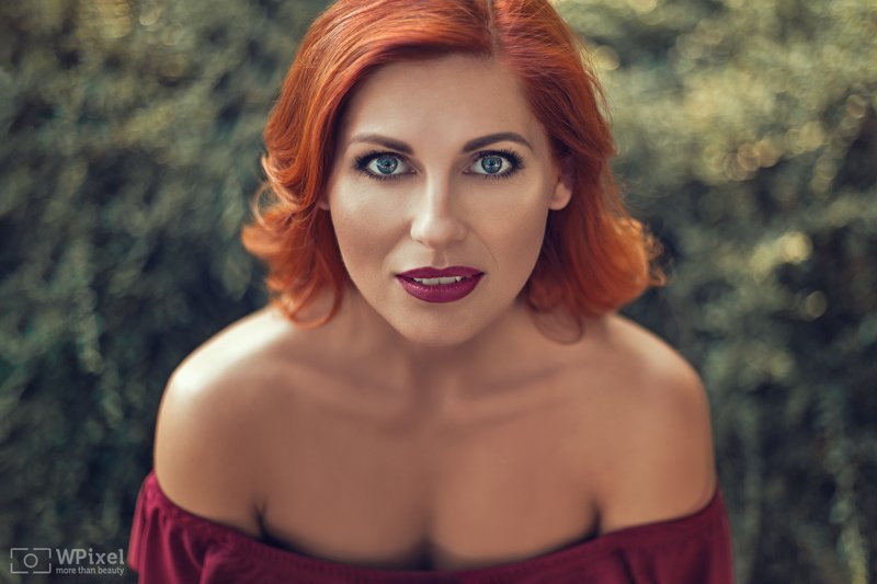 portrait women eyes redhair women by wpixel (More Than Beauty) фото превью