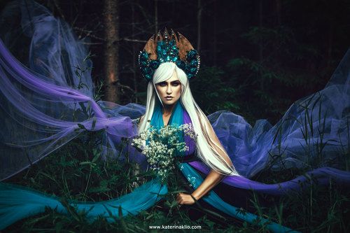Violet forest nymph