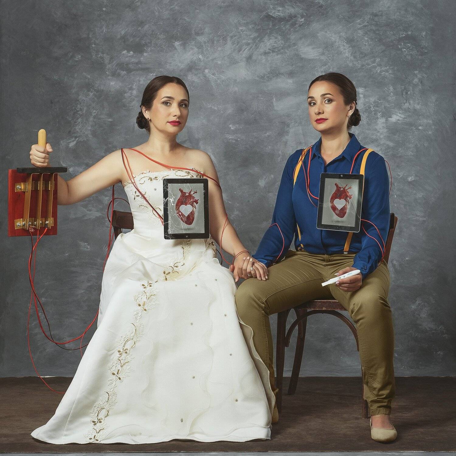 art, photo, фото, арт, картина, фрида, концепт, модель, близняшки, фон, соц сети,, Чихняев Максим