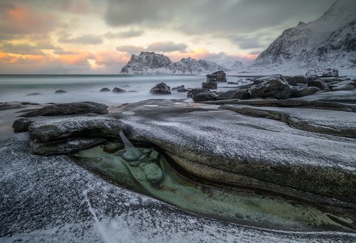 Northern arctic beach