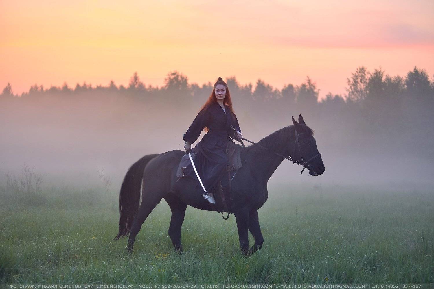 михаилсеменов, аквалайт, самурай, бусидо, девушка, катана, воин, Семенов Михаил