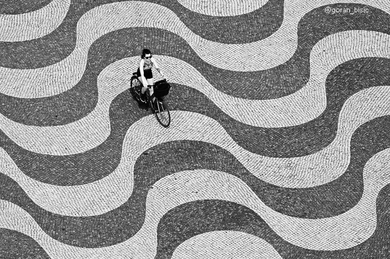 lisbon, portugal, lisboa, street, lines, waves, 003 фото превью