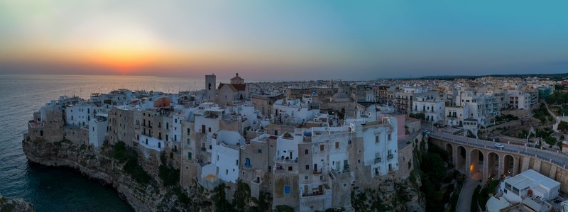 apulia, puglia, italy, summer, medieval town, rocks, sea Polignano a Mare фото превью