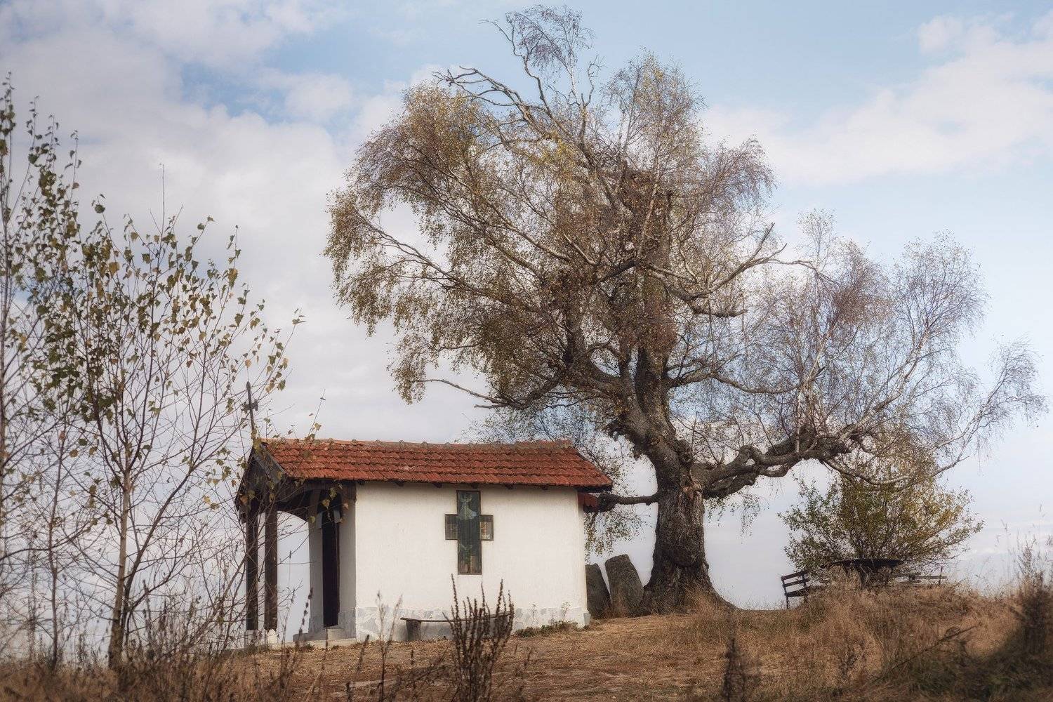 fall, chapel, Plana, Nikon, autumn, Таня