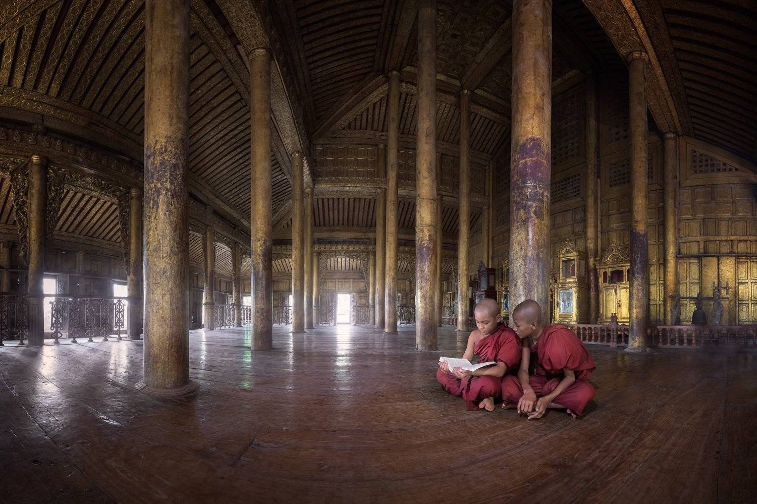 ancient, architecture, asia, asian, book, buddhism, buddhist, building, burma, burmese, carving, children, columns, culture, decoration, door, famous, gold, golden, heritage, history, illuminated, interior, landmark, majestic, mandalay, monastery, monk, m, Andrey Omelyanchuk