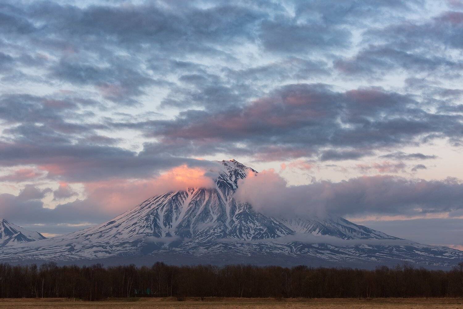 Камчатка, вулкан, Корякский, закат , Александр Максин