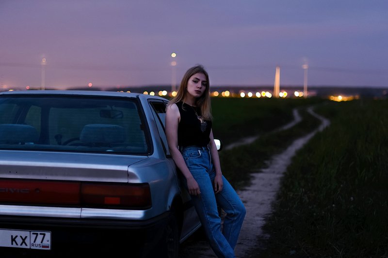 night, portrait, outdoor, nightportrait, photographermoscow, moscow Ksenya фото превью