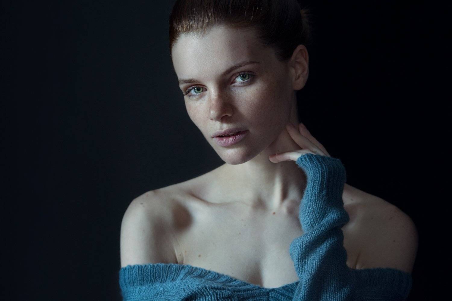 девушка, веснушки, портрет, модель, гламур, girl, popular, art, model, woman, beautiful, studio, freckles, Валерия Матирная