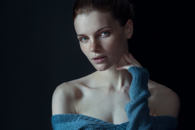 девушка, веснушки, портрет, модель, гламур, girl, popular, art, model, woman, beautiful, studio, freckles Виктория фото превью