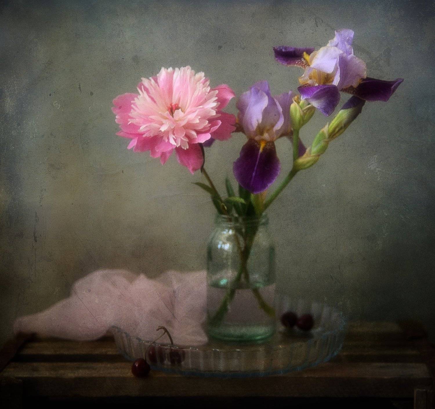 натюрморт,still life,ирис,пион,цветы,лето, Наталия К