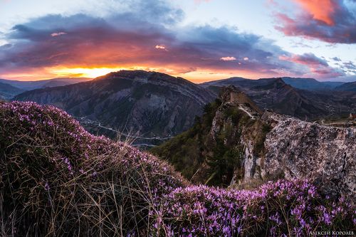 Восход над аулом Гуниб 1