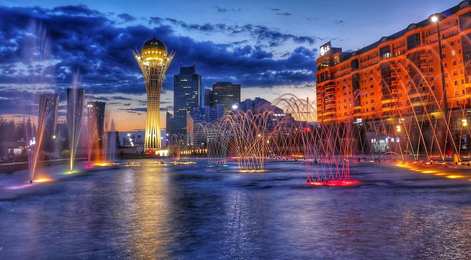 поющие фонтаны, астана, нурсултан, Игорь Олейник