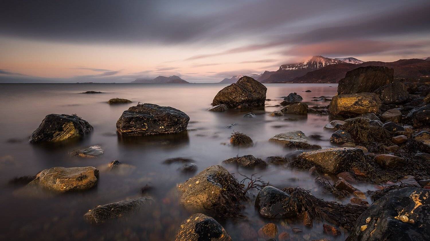norway,sunset,sea,coast,mood,mountains,fiord, Tomek Orylski