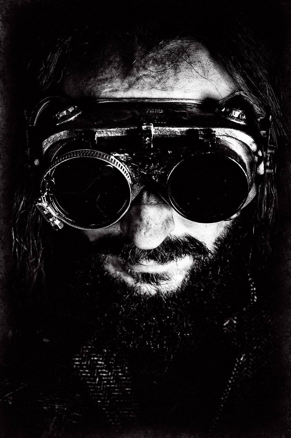 man, portrait, art, conceptual, black and white, studio, Руслан Болгов (Axe)