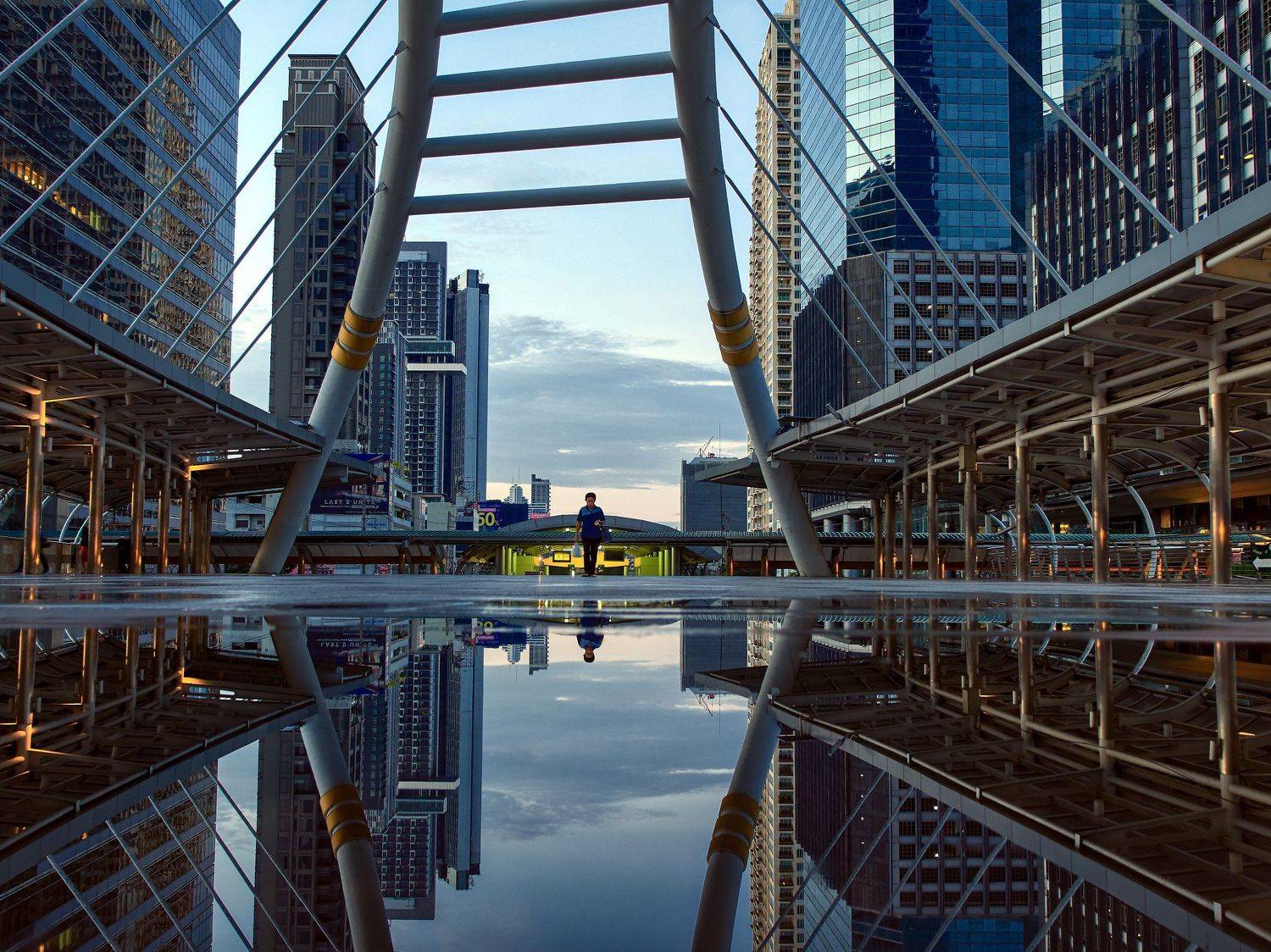 город, трэвел, утро, отражения, бангкок, Георгий Муравьёв