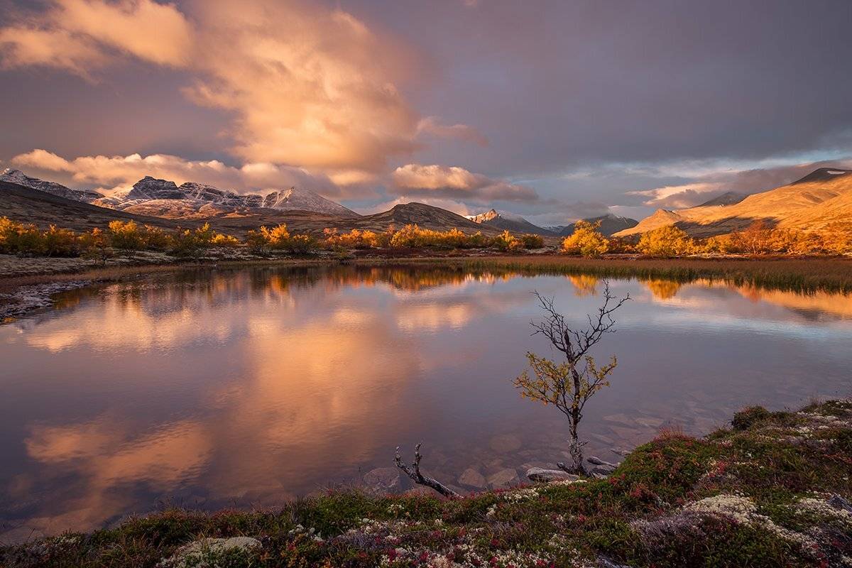norway,nature,sunrise,mountains,fall,autumn,light, Tomek Orylski