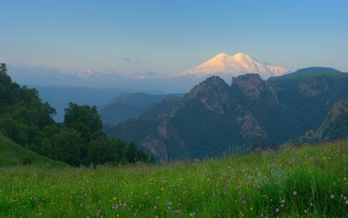 Утро в горах