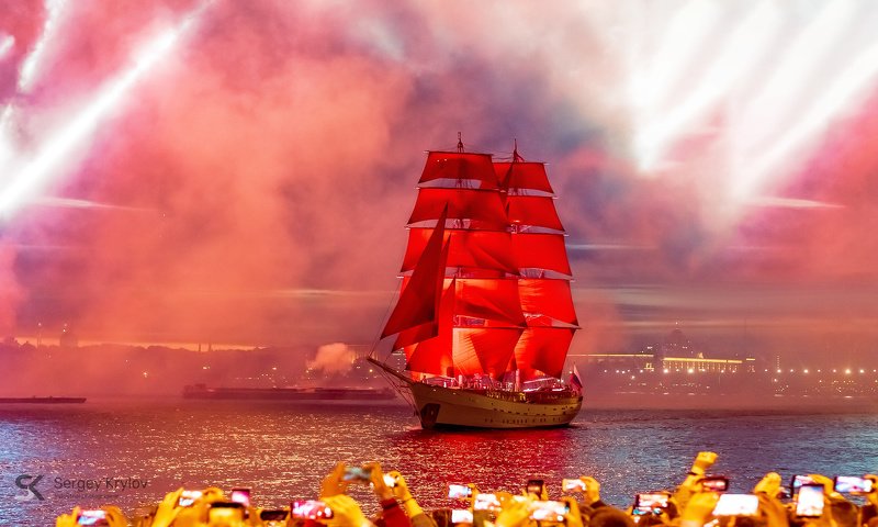 алые паруса, санкт петербург, питер, спб, белые ночи, закат, рассвет, мост, Нева, лето, парусник, бриг, россия, Scarlet, sails, St. Petersburg, Peter, white nights, sunset, dawn, bridge, Neva, summer, sailboat, brig, Russia, skrylov_official, skrylov *** фото превью