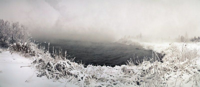 зима, мороз, утро ...Бесцветная зима... фото превью