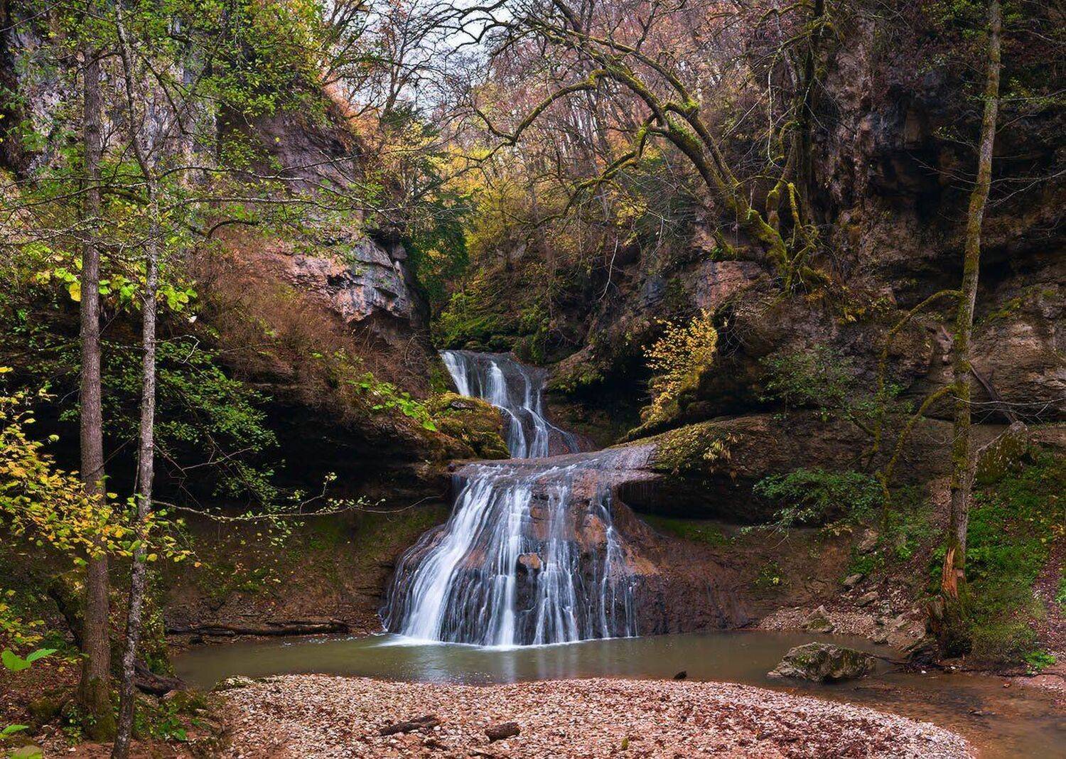 осень, ручей, руфабго, адыгея, Николай Мысливцев