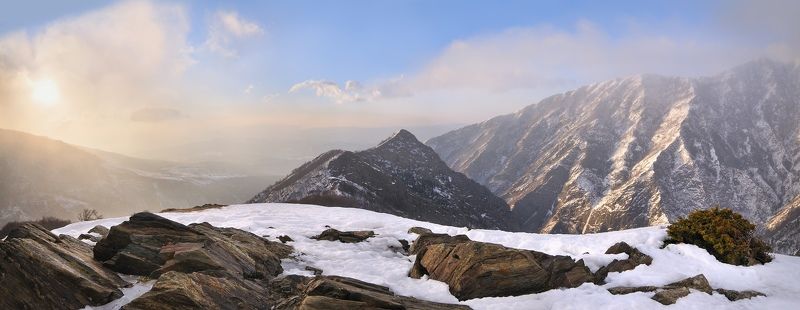 Mountain sunrise фото превью